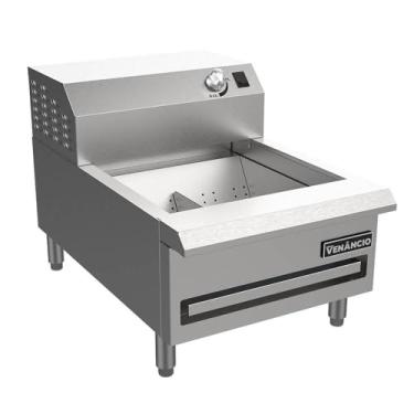 Imagem de Conservador de Fritura Elétrico Venâncio Linha Prime Aço Inox Uma Cuba Aquecedor 18" 110v