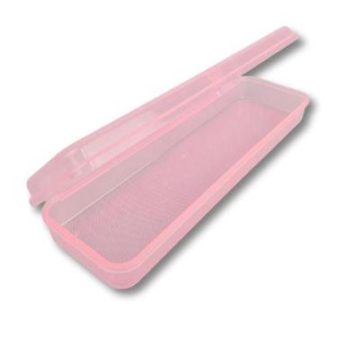 Imagem de Estojo Multiuso Com Tampa Transparente Resistente Escolha Cor - Maxcri