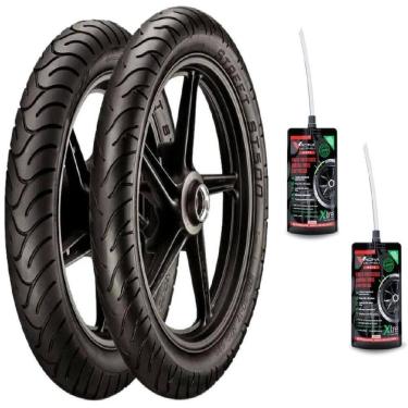 Imagem de PAR PNEU MOTO 140/70-17 + 110/70-17 ST500 VIPAL USO SEM CAMARA Dafra Next 250 CB 250F Fazer 250 Twister CB 300R MT03