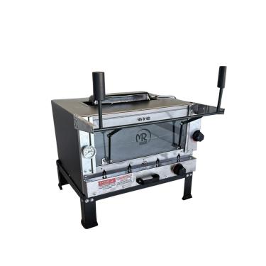 Imagem de Forno Pizza Grill 45x45 Com Infravermelho, Refratário E Termômetro