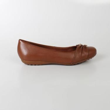 Imagem de Sapatilha Bottero Bico Arredondado Couro 353615 Preto, Conhaque, 0005,