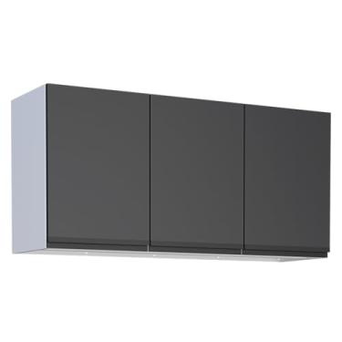 Imagem de Armário Aéreo Aço Gaia 1155Mm Preto Montado (120) Cozimax