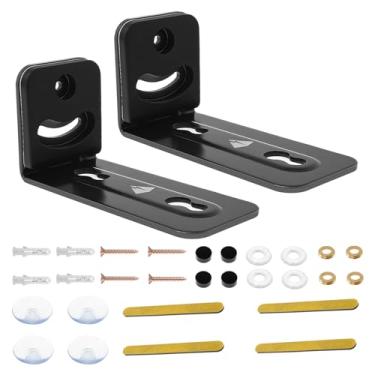 Imagem de FALESOUL Suporte universal de parede Soundbar, suporte em L resistente comporta até 15 kg, ajustável para Samsung, Sony, Bose, LG, Vizio, Sonos e mais, suporte de barra de som sob TV