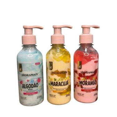 Imagem de Kit Creme Duo Hidramais 250g Algodão e Frutas Hidratação Doce