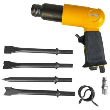 Imagem de Martelete Pneumático Rebarbador 190mm Com Kit De Ponteiras