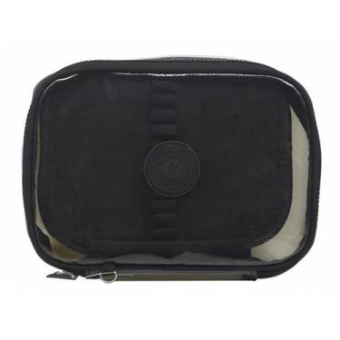 Imagem de Estojo Escolar Box Transparente - good felps, preto