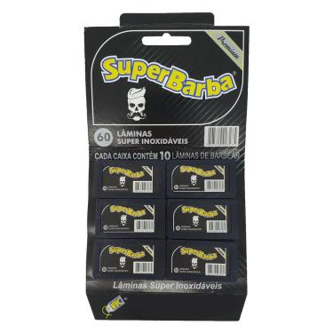 Imagem de Lâmina Super Barba Black Com 60 Lâminas De Barbear