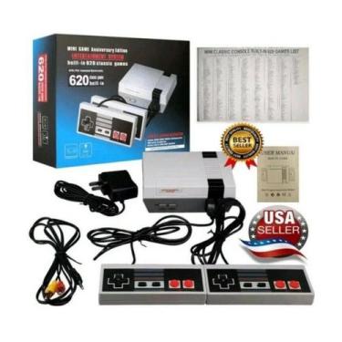 Imagem de Console portátil Retro 620 Classic Games com 2 jogos de tiro - Lightbe
