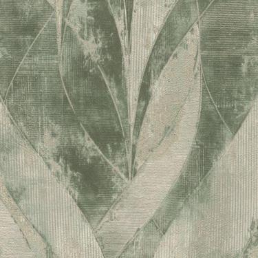 Imagem de Papel De Parede Concrete Folhagem Verde 520057 - 10m X 0.53m