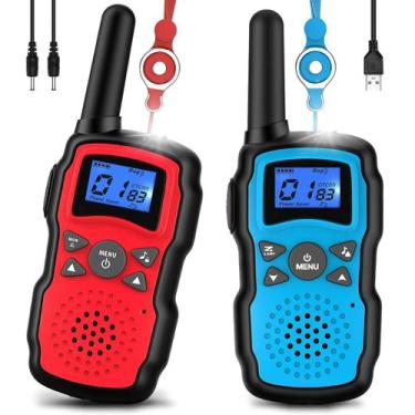 Imagem de Walkie Talkies Wishouse M8 recarregável para crianças, pacote com 2 un
