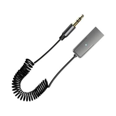 Imagem de Adaptador Bluetooth 5.4 Para Carro AUX USB Para Conector Estéreo De 3.