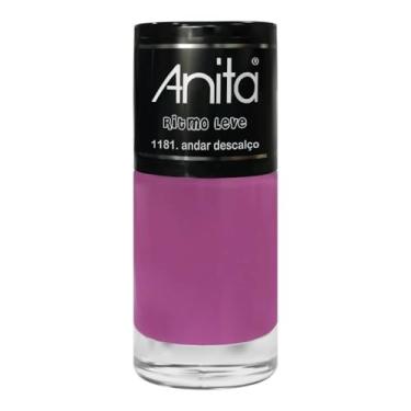 Imagem de Esmalte Anita Andar Descalço 10ml - Longa Duração, Secagem Rápida - Cor Nude Cremoso e Sofisticado