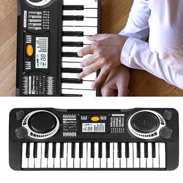 Imagem de RiToEasysports Teclado de Música Digital para Crianças, Brinquedo de Piano Educacional de 37 Teclas Com Efeitos Sonoros Reais, Portátil e Prático para Meninos e Meninas