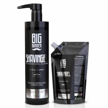 Imagem de Kit Shaving Gel De Barbear Cream 1,5kg Bancada Big Barber