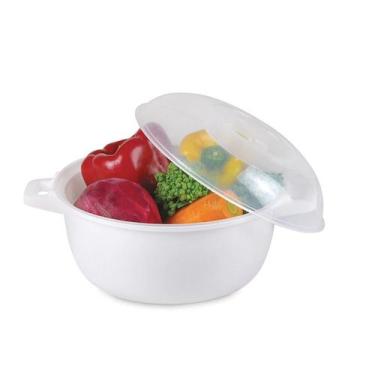 Imagem de Panela de Micro-ondas Caçarola Grande a Vapor Arroz Legumes - Plasútil
