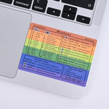 Imagem de Pacote com 2 adesivos de atalho Word/Excel Windows, guia de referência para teclado