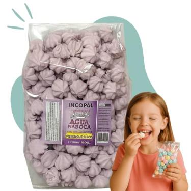 Imagem de 200 Mini Suspiro para Lembrancinha - 1 Pacote de 140g (Lilás)