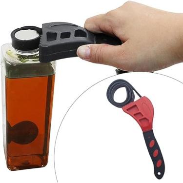 Imagem de Conjunto ajustável de chave de filtro de óleo, chave de encanamento para espaços apertados, use como abridor de jarras, chave de tubo, chaves de borracha usadas por mecânicos, ferramentas de encanador
