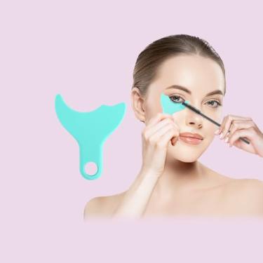 Imagem de Protetor de rímel, ferramenta aplicadora de maquiagem de cílios, almofadas auxiliares de delineador, protetores de sombra reutilizáveis de silicone para maquiagem dos olhos