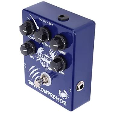 Imagem de XUXHOU Pedal de Compressor de Baixo Com Revestimento de Liga de Alumínio Durável Com Tom Transparente para Guitarristas