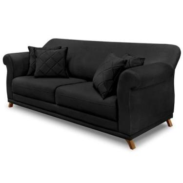 Imagem de Sofa 3 Lugares Retro Polo 200cm Com Almofada Veludo 2237 Ezz 2237 - MI
