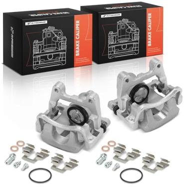 Imagem de A-Premium Pinça de freio adequada para Volkswagen CC 2009-2013 Passat CC, com suporte, um lado, 1 pistão, traseira esquerda e direita, um conjunto de 2