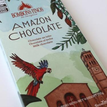 Imagem de Tablete Chocolate Ao Leite Bombons Finos 100g Premium