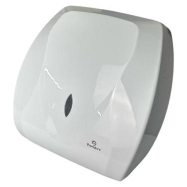 Imagem de DISPENSER DE PAPEL TOALHA VELOX BRANCO 27x12x29CM TOALHEIRO INTERFOLHA