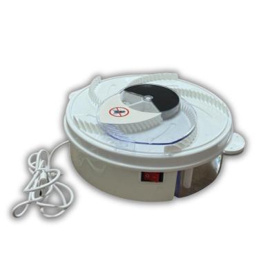 Imagem de Armadilha Elétrica para Moscas, Dispositivo USB de Controle de Insetos, 20cm, Branco, Silencioso, Automático, Sem Veneno, para Ambientes Internos