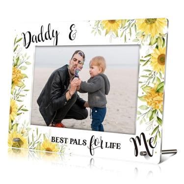 Imagem de Porta-retratos de pai, presentes para o dia dos pais, Best Pals For Life, porta-retratos de acrílico para papai, presentes de melhor pai de todos os tempos, presente de aniversário, Natal, papai e eu
