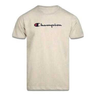 Imagem de Camiseta Champion Malhão Mc Logo Embroidery Bege-Masculino