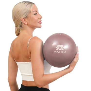 Imagem de PAIDU Bola de Pilates de 25,4 cm, mini bolas de ioga antiexplosão e antiderrapantes, adequadas para pilates, ioga, treinamento básico, fisioterapia, equilíbrio, estabilidade, exercícios de alongamento