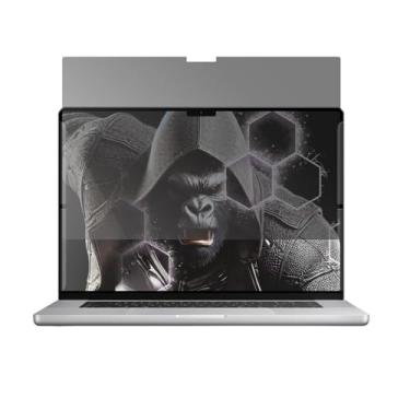 Imagem de Gshield Película de Encaixe Removível, Filtro Privacidade 2 em 1 com Lado Antirreflexo Fosco e Lado Brilhante para Notebook (Preto translúcido, 15.6")