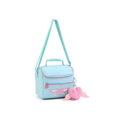 Imagem de Lancheira Bolsa Térmica Feminina Grande com Pompom - Seanite, Verde