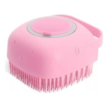 Imagem de Esponja De Silicone Para Banho Massageador Dispenser Shampoo Sabonete Escova Crianças Adultos e Pets