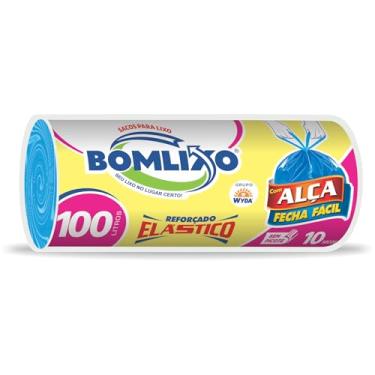 Imagem de SACO P/LIXO BOMLIXO AMARELO REFORÇADO ROLO FECHA FÁCIL 100L AZUL 20X10X1