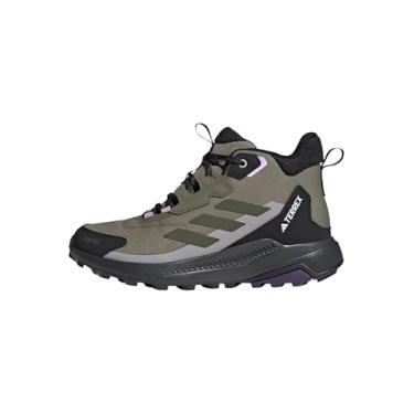 Imagem de adidas Tênis feminino de caminhada Terrex Anylander cano médio Rain.rdy, Olive Strata/Night Cargo/Preto, 39