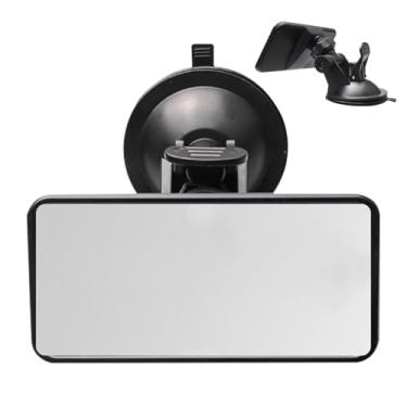 Imagem de Espelho retrovisor interior do carro, espelho de observação giratório para crianças pequenas | Lente de alta transmissão de luz, acessórios interiores automotivos para trailer, caminhão, sedã, carro