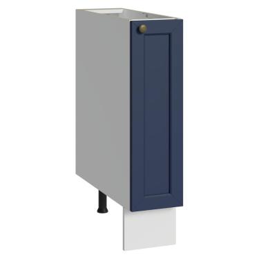 Imagem de Balcão Porta-Temperos 20 cm 1 Porta (Sem Tampo) Branco/Azul Vik Madesa
