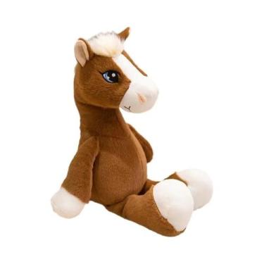 Imagem de Boneco De Pelúcia De Cavalo Com Olhos Grandes E Macios De 22cm, Brinqu