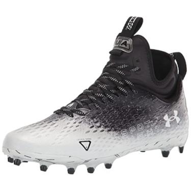 Imagem de Under Armour Tênis de futebol masculino Spotlight Lux Mc 2.0, (001) Preto/Branco/Branco, 45