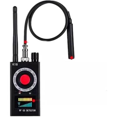 Imagem de Detector de Câmeras Ocultas e GPS, K18 FY-990, Preto, Portátil, Resistente à Água, 8x6x2 cm, com Bateria 400mAh, Alcance 10m