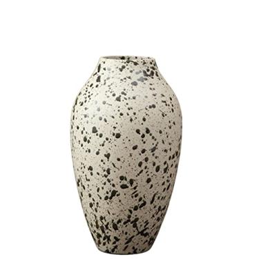 Imagem de Vasos para flores, vaso de cerâmica grossa, decoração simples moderna, sala de estar, arranjo de flores, decoração de mesa chinesa, vaso de cerâmica, adequado para lareira, quarto, cozinha, liv