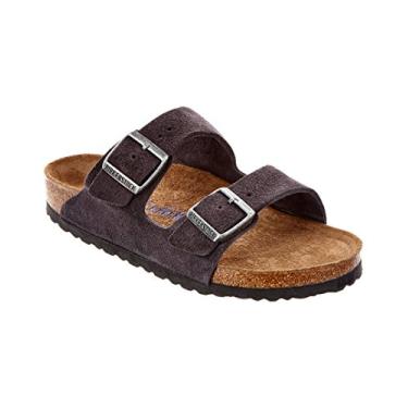 Imagem de Birkenstock Arizona Palmilha Macia Veludo Cinza Camurça Largura Regular - Tamanho EU 37 / Tamanho Feminino EUA 6-6,5