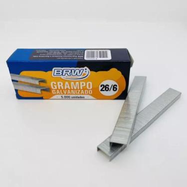 Imagem de Grampo 26/6 Galvanizado 20 Cxs C/ 5000 Unidades - BRW
