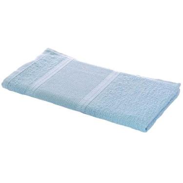 Imagem de Toalha De Lavabo Rekint Bordar Ponto Cruz Perfeito Estilo, Azul claro