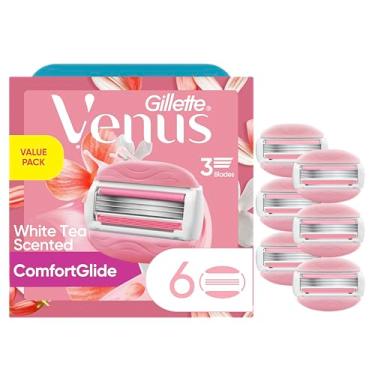 Imagem de Gillette Venus Recargas de lâmina de barbear feminina ComfortGlide White Tea, 6 unidades