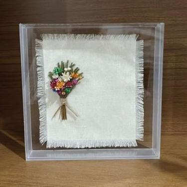 Imagem de Moldura Caixa Quadro Acrílico Transparente Cristal Para Mesa Aparador Estante – Foto Diploma Arte(15 x 15 x 3)