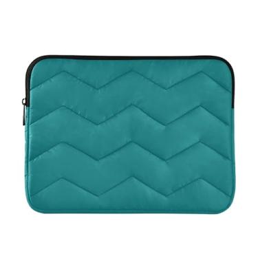 Imagem de Bolsa para laptop azul petróleo, fina, leve, durável, trabalho, viagem, tablet, bolsa masculina, para computador, 13 a 14 polegadas