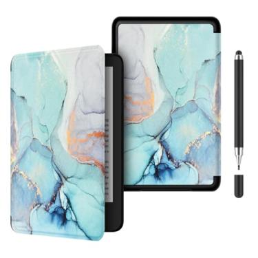 Imagem de Akacy Capa fina e leve com padrão pintado para Kindle Paperwhite 6.0 (Geração 2022/2024, números de modelo C2V2L3 e RS23CV), capa à prova d'água Wake/Sleep (13)